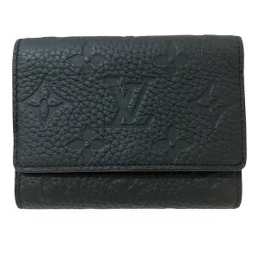 Louis Vuitton Monogram Taurillon Portefeuille Pilot Tri fold Wallet